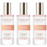3x YODEYMA PERFUMY DAMSKIE LINET DLA KOBIET 15 ML