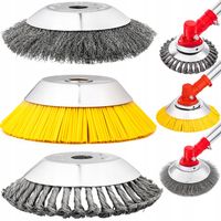 SZCZOTKI DO CZYSZCZENIA KOSTKI BRUKOWEJ DO KOSA SPALINOWA DRUCIANA NYLONOWA