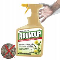 ROUNDUP RANDAP NA CHWASTY BEZ GLIFOSATU GOTOWY SPRAY 1L + RĘKAWICE OCHRONNE