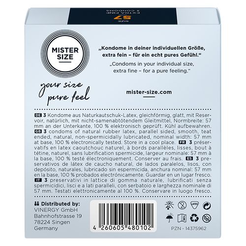 condoms 57 mm 3 pieces mister.size na Arena.pl