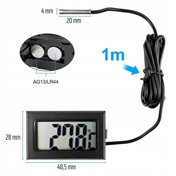 Termometr Interlook KTM-050 czarny zdjęcie 8