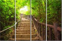 120CM 80 OBRAZ 4 ELEM SCHODAMI GÓRĘ ŚCIENNY