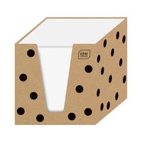 KOSTKA PAPIEROWA BIAŁA W KUBIKU KRAFT 90X90X90 INTERDRUK