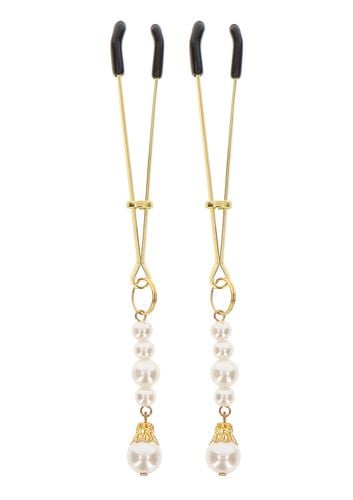 zaciski na sutki tweezers with pearls gold taboom na Arena.pl