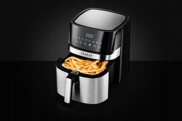 FRYTKOWNICA BEZTŁUSZCZOWA POJEMNA FRYTOWNICA INOX 8 PROGRAMÓW 6L 1700W zdjęcie 9