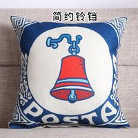 Poszewki na poduszki w marynarskie wzory Dzwon 45x45cm