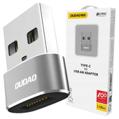 dudao adapter przejściówka ze złącza usb type-c na usb czarny (l16ac black)