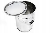 WIADRO METALOWE 20L z ZACISKIEM (Ocynk) Puszka