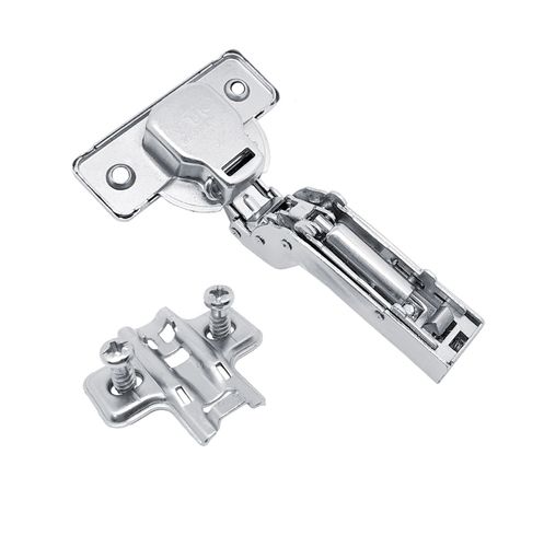 Zawias meblowy wpuszczany, wewnętrzny 110° samodomyk GTV-HC SOFT-CLOSE, z prowadnikiem, eurowkręty na Arena.pl