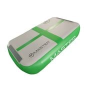 mata gimnastyczna airblock masterjump 60 x 100 x 20 cm szaro - zielona