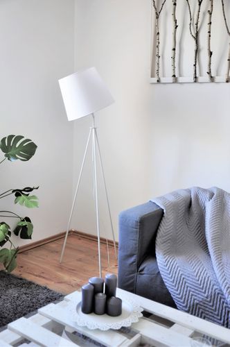 Loftowa lampa podłogowa OSLO abażur stożek E27 na Arena.pl