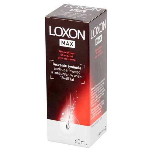 Loxon MAX płyn 5% przeciw wypadaniu włosów 50mg/ml na Arena.pl