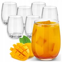 Komplet 6szt SZKLANKI DO NAPOJÓW zimnych PROSTE SZKLANKI DO DRINKÓW