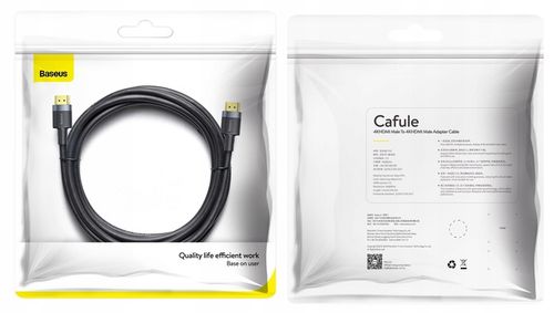 BASEUS KABEL PRZEWÓD HDMI DO HDMI 2.0 4K 60Hz FULL HD ARC HDR 3M 300CM na Arena.pl