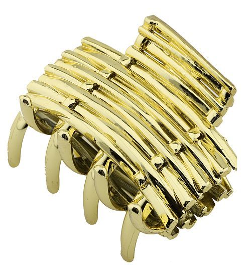 Klamra do włosów - złota 6 cm zdjęcie 1