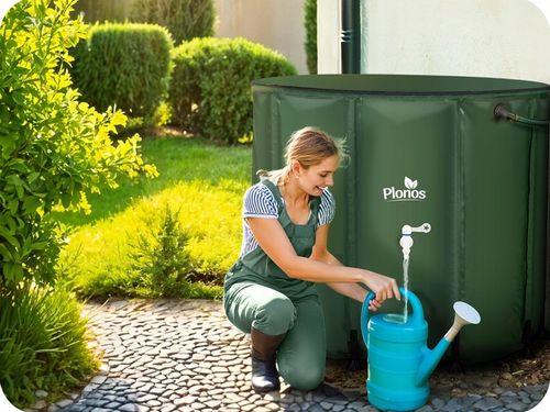 Zbiornik na Deszczówkę składany BECZKA NA Wodę z Rynny 650L PLONOS na Arena.pl