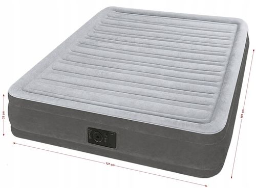 Materac Dmuchany Dwuosobowy Łóżko z Pompką 230V do Spania Intex 67768ND na Arena.pl