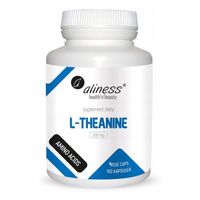 Aliness L-THEANINE Teanina 200 mg 100 kapsułek STRES ODPRĘŻENIE SPOKÓJ SEN