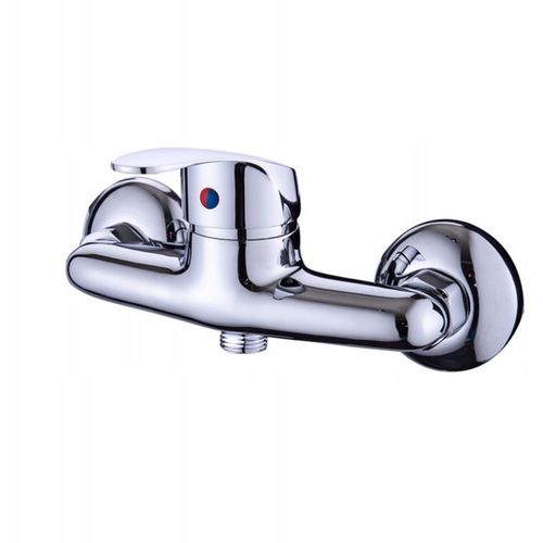 BATERIA PRYSZNICOWA CHROM ZESTAW ZE SŁUCHAWKĄ WĘŻEM I UCHWYTEM ŚCIENNYM na Arena.pl