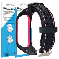 beline pasek mi band 6/5 sportczarno-różowy black/pink
