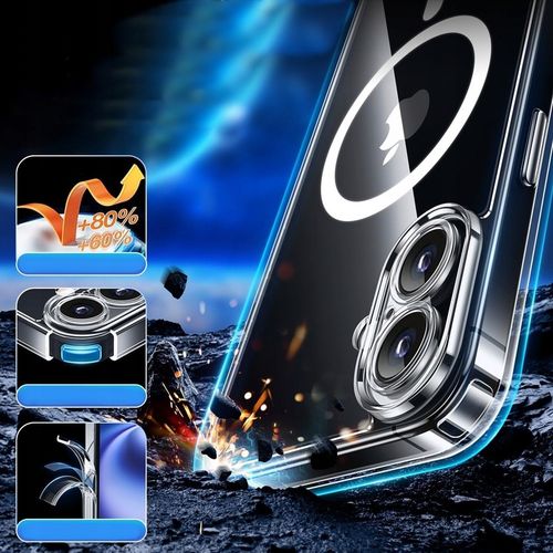 Etui PRZEZROCZYSTE do iPHONE 16 do MagSafe Clear Case + 2 SZTUKI SZKŁO 9H na Arena.pl