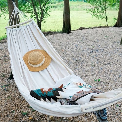 HAMAK OGRODOWY XXL BRAZYLIJSKI dwuosobowy WZMOCNIONY DRĄŻEK 260 x 155 cm na Arena.pl