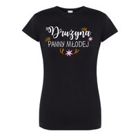 czarna koszulka damska drużyna panny mlodej s