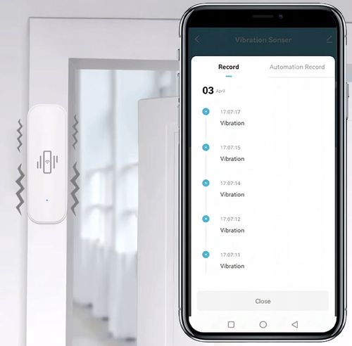 Czujnik Wibracji Drgań Biały ZigBee TUYA Smart Life na Arena.pl