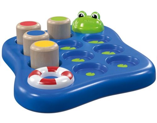 Drewniana Gra Motoryczna - Żaba Z Dźwiękiem Playtive 12M+ na Arena.pl