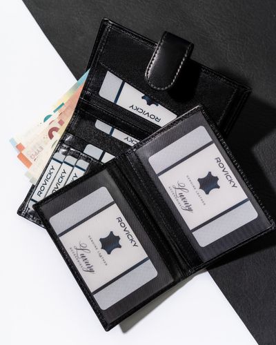 portfel męski skórzany n74l-rvt black na Arena.pl