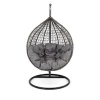 Fotel kokon ogrodowy wiszący do ogrodu HC-001 czarny