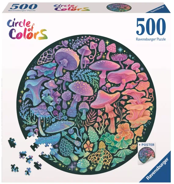 Puzzle 2D 500 Paleta kolorów. Grzyby zdjęcie 1