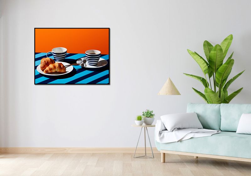 Plakat 100x75cm Croissanty zdjęcie 4