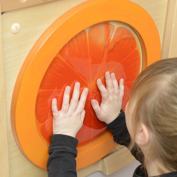 MASTERKIDZ Tablica Edukacyjna Sensoryczna Pomarańcza zdjęcie 4