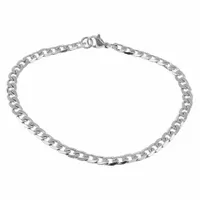 SREBRNA BRANSOLETKA PANCERKA 3MM STAL CHIRURG 316L