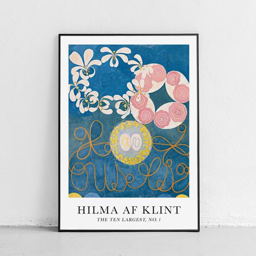 Plakat Hilma af Klint The ten largest no. 1 61x91 cm w czarnej ramie na Arena.pl