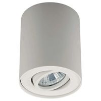 Nastropowa lampa sufitowa Rondoc oczko metalowe białe