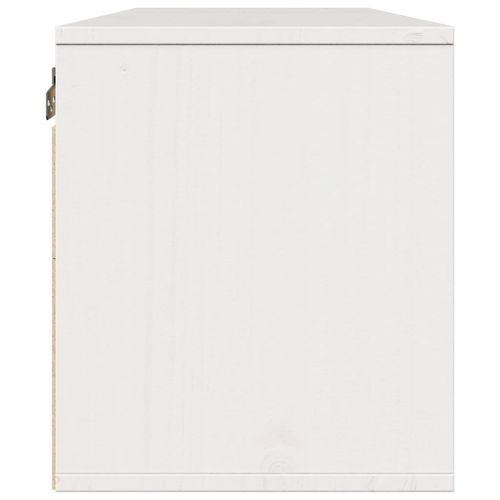 Szafki ścienne, 2 szt., białe, 45x30x35 cm, lite drewno sosnowe na Arena.pl