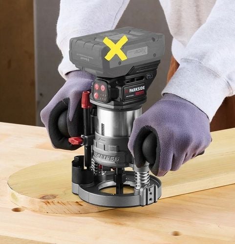 AKUMULATOROWA FREZARKA GÓRNOWRZECIONOWA PARKSIDE 20 V ZESTAW + WALIZKA na Arena.pl