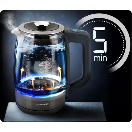Czajnik elektryczny 1,7l Berdsen BD-711 szklany na Arena.pl