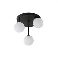 KINKIET LED BALI-12 STAL SZKŁO CZARNY 35W E27