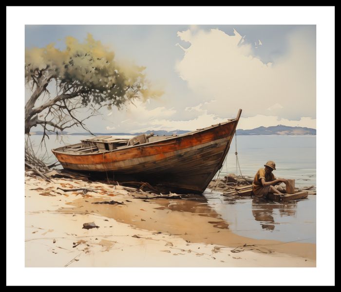 Plakat 60x50cm Spokój Przybrzeża zdjęcie 3