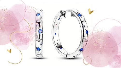 KOLCZYKI SREBRNE KÓŁKA DLA DZIEWCZYNKI NASTOLATKI GWIAZDA KSIĘŻYC PREZENT na Arena.pl