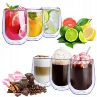 Szklanki termiczne do kawy kolorowych drinków Kubki Altom Design 300ml 6szt
