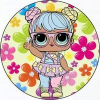 Opłatek na tort LOL Lalki Suprise Postacie