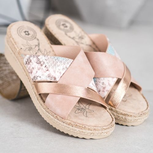 Modne Pudrowe Klapki r.36 na Arena.pl