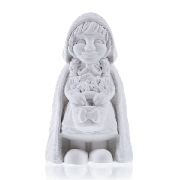 Kolorowanka 3D Czerwony kapturek Figurka gipsowa zdjęcie 4