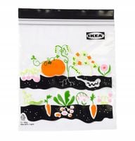 IKEA ISTAD Torebka strunowa, w owoce/warzywa czarny, 1L komplet 25 sztuk