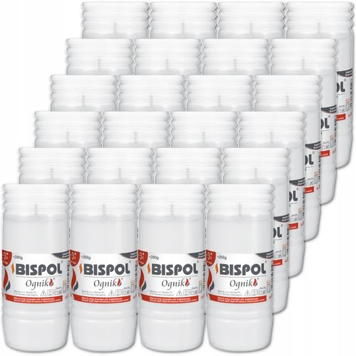 Wkłady do zniczy parafinowe BISPOL WP3 72h 24szt na Arena.pl