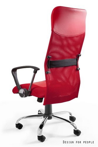 FOTEL OBROTOWY MODEL VIPER KOLOR CZERWONY na Arena.pl